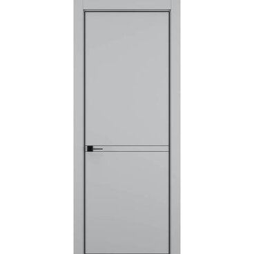 Межкомнатная дверь керамик MN 3 шеллак серый глухая