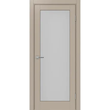 Межкомнатная дверь экошпон Турин 501.2 мокко остеклённая