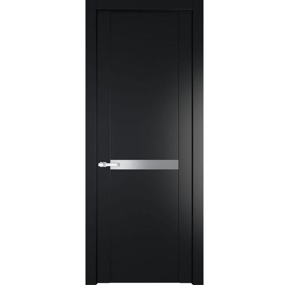 Межкомнатная дверь 1.4P блэк остеклённая
