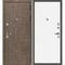 Входная дверь Домино дымчатая луна панель гладкая белая