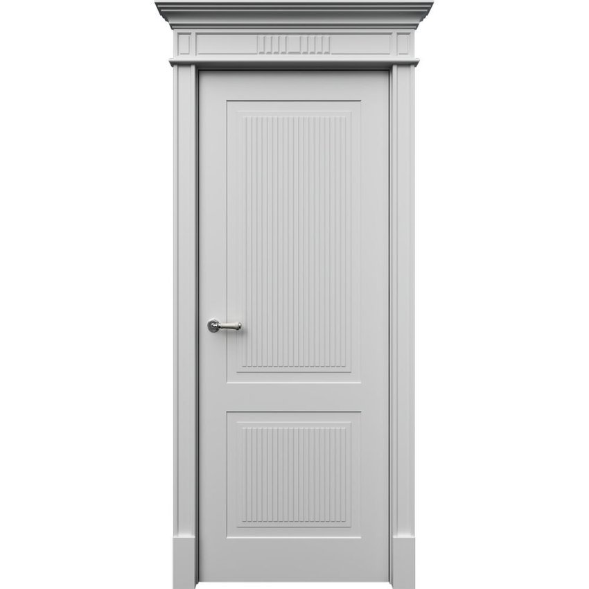 Межкомнатная дверь эмаль Рим 2 белая глухая