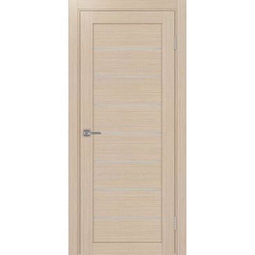 Межкомнатная дверь экошпон Турин 508.12 белёный дуб остеклённая