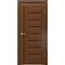 Межкомнатная дверь экошпон Legend ЛУ-17 тёмный орех остеклённая