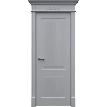 Межкомнатная дверь эмаль Рим 2 RAL 7047 глухая