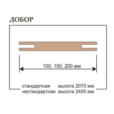 Добор дверной телескопический Uberture серия Light Soft touch, UniLine Soft touch