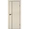 Межкомнатная бежевая дверь ПЭТ P-20 кромка ABS черная молдинг