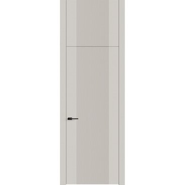 Межкомнатная дверь с фальшфрамугой эмаль Ofram Линнея 3 латте