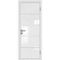 Межкомнатная алюминиевая дверь 4AG белая матовая RAL 9003 остеклённая