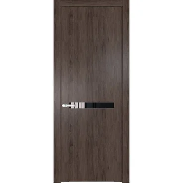 Межкомнатная дверь 1.4N дуб тобакко остеклённая