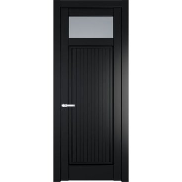Межкомнатная дверь 3.3.2PM блэк остеклённая