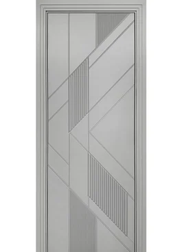 Межкомнатная дверь эмаль Ультра Z серая RAL 7047 глухая
