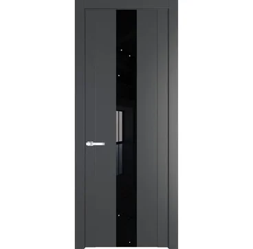 Межкомнатная дверь 1.9P графит остеклённая