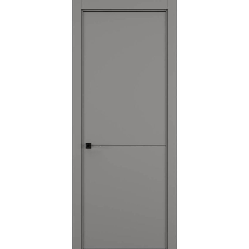 Фото межкомнатной двери керамик MN 2 серый глухая