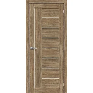 Межкомнатная дверь экошпон Bravo Порта-29 original oak остеклённая