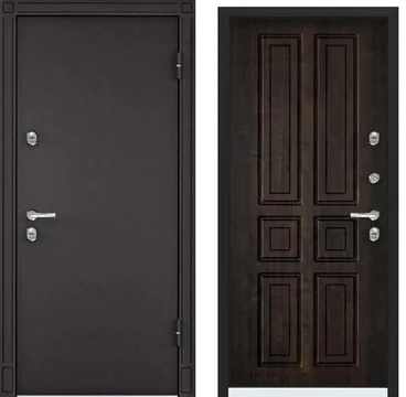 Входная стальная дверь Torex Snegir 20 MP букле коричневый S20-08 КТ дуб мореный