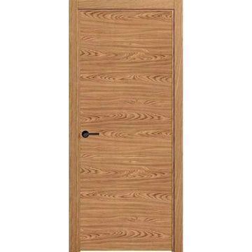 Межкомнатная дверь шпон Гладкая дуб натуральный глухая