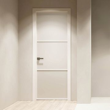 Межкомнатная алюминиевая дверь Loft 3 стекло матовое бесцветное