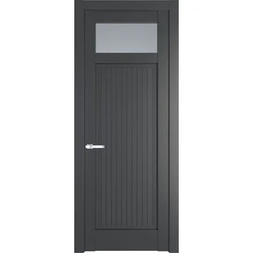 Межкомнатная дверь 3.3.2PM графит остеклённая