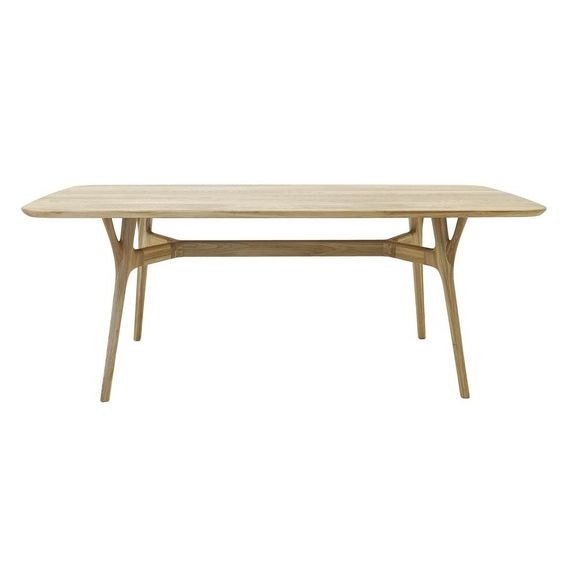 Стол Беверино обеденный цвет матовое масло из массива дуба