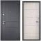 Входная дверь Delta PRO PP D-33 темно-серый букле графит D6-23 ПВХ лиственница белая