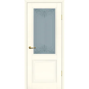 Межкомнатная дверь экошпон Profilo Porte PSC-27 магнолия остеклённая