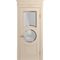 Межкомнатная дверь массив бука Viporte Лацио Амбиенте ваниль остекление 2