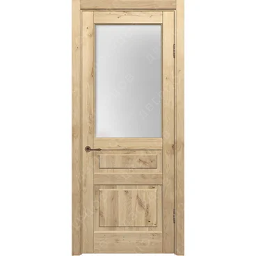 Межкомнатная дверь массив дуба с сучком Дверцов Болонья ПО-1 остеклённая