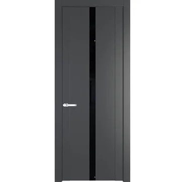 Межкомнатная дверь 1.8P графит остеклённая