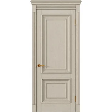 Межкомнатная дверь массив дуба Alvero Екатерина белёный дуб глухая