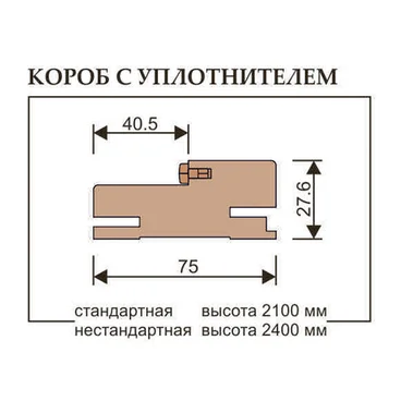 Коробка дверная телескопическая Uberture серия Tamburat
