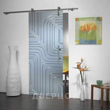 Стеклянная раздвижная дверь Лофт Линда