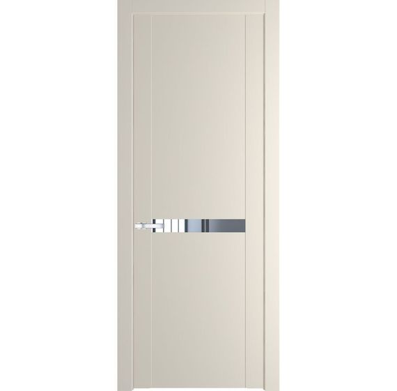 Межкомнатная дверь 1.4P кремовая магнолия остеклённая