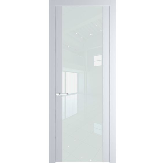 Межкомнатная дверь 1.7P вайт остеклённая