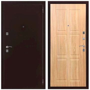 Входная дверь Триумф ФЛ Classic антик медь панель ПВХ дуб сонома светлый