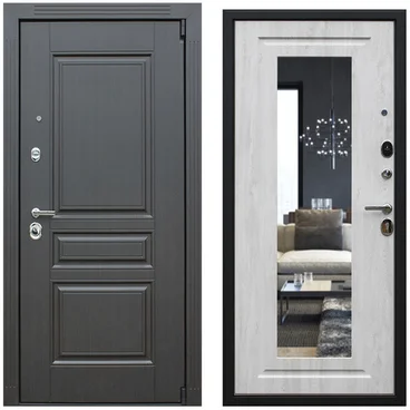 Входная дверь Гермес венге с зеркалом