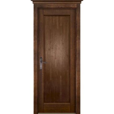 Межкомнатная дверь массив ольхи ОКА M4 античный орех глухая