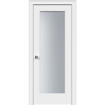 Межкомнатная дверь эмаль Дельта белая со стеклом