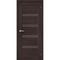Фото межкомнатной двери экошпон El Porta Порта-28 wenge veralinga остеклённая