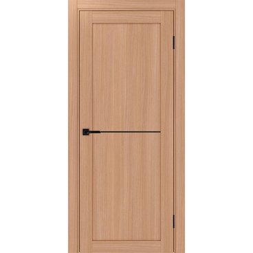 Межкомнатная дверь экошпон Турин 502АПП.11 ясень тёмный с молдингом