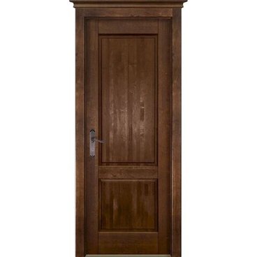 Межкомнатная дверь массив ольхи ОКА M5 античный орех глухая