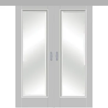 Раздвижная двустворчатая дверь Кобальт 42 манхэттен остеклённая