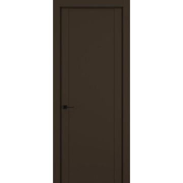 Межкомнатная дверь керамик FL 1 коричневый глухая