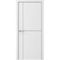 Межкомнатная дверь CPL Графика 3 белая кромка ABS чёрная