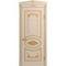 Дверь массив бука Лацио Ампир ваниль патина золото глухая