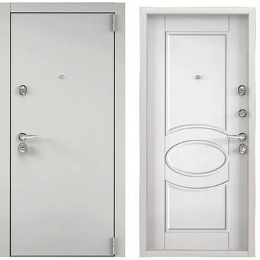 Входная дверь Super Omega 100 бьянко муар SO-NC-3 белый