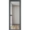 Алюминиевая межкомнатная дверь 4AХ серая ночь остеклённая