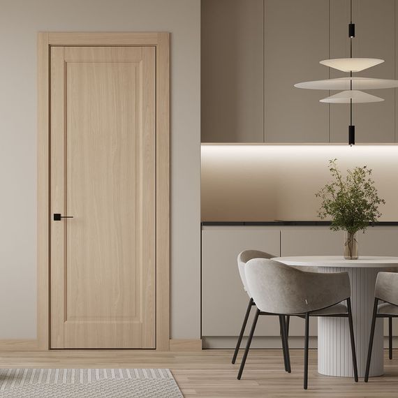 Межкомнатная дверь керамик SC 1 дуб натуральный глухая