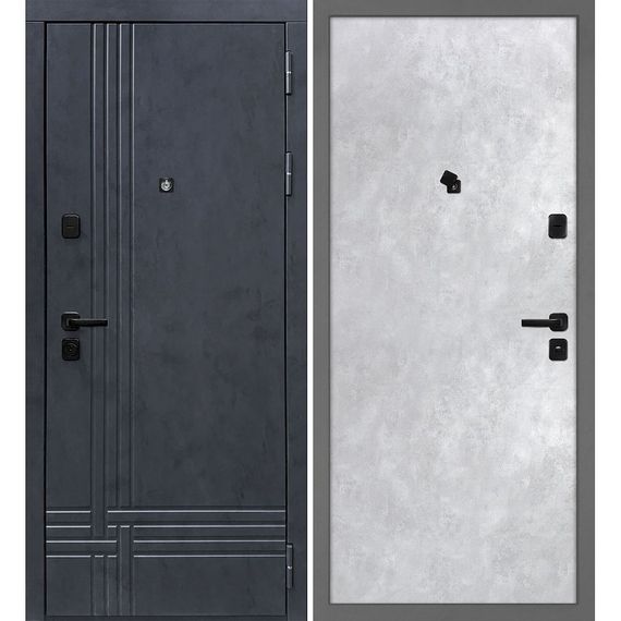 Входная дверь Осло бетон антрацит панель гладкая бетон