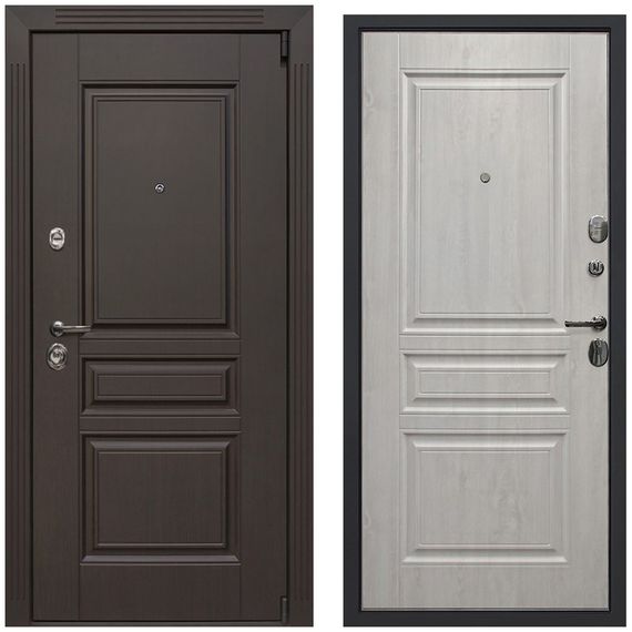 Входная дверь Гермес венге сосна белая внутри