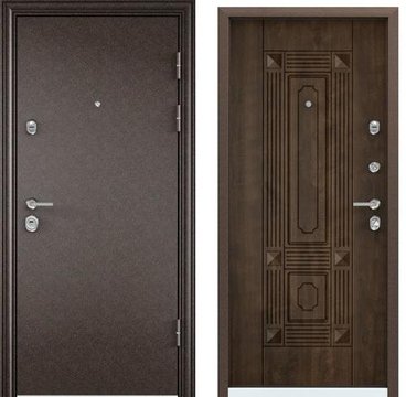 Входная стальная дверь Torex Ultimatum MP медь KB-9 орех грецкий